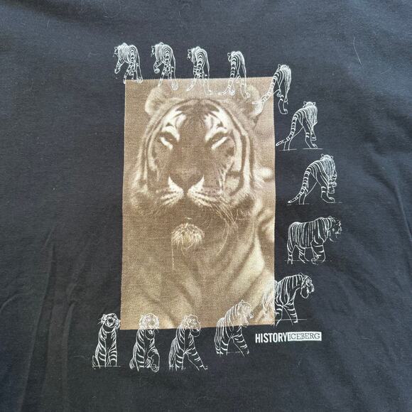 Vintage History Iceburg x Disney‎ Jungle Book Shere Khan T-Shirt Size XXXL Tiger - Picture 1 of 6
